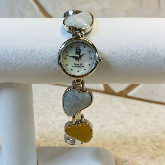 Genuine Jade of Yesteryear Watch, Multi-Color Japanese Quartz Stainless Steel - Picture 1 of 6